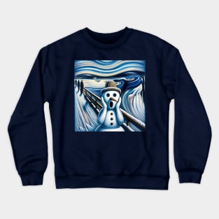 Frosty Frenzy: The Snowman’s Scream Crewneck Sweatshirt